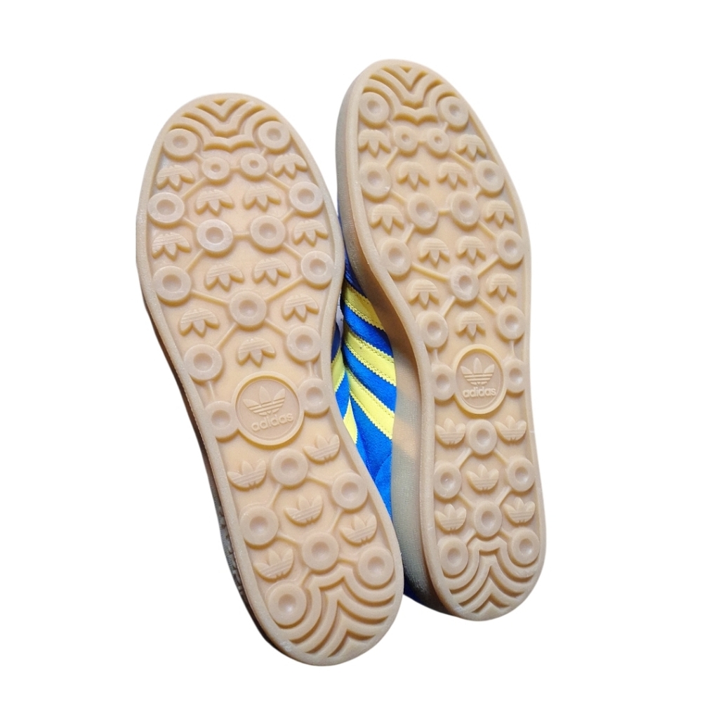 Adidas Indoor Gazelle Size 10.5W/11.5 M Blue/Yellow NWT NIB - Picture 9 of 12